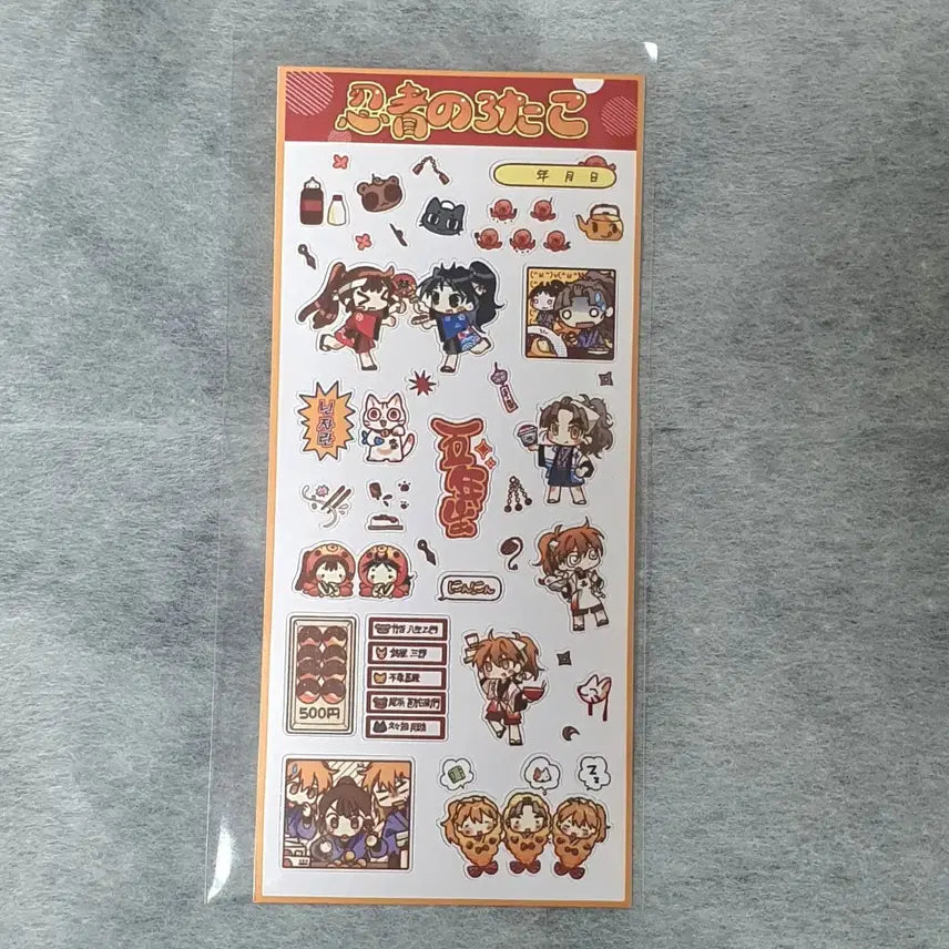 [BUNJANG] Nintama Rantaro 5 Nin Kanemon Kakehiki Sticker Set / 닌타마 란타로 비공굿 스티커 5닌 칸에몽 쿠쿠치 타케야 라이조 사부로
