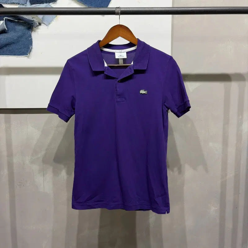 [BUNJANG] Lacoste Women's Basic Logo Embroidered Short Sleeve PK Polo T-Shirt / (95) 라코스테 여성 캐주얼 베이직 로고 자수 반팔 PK 카라티