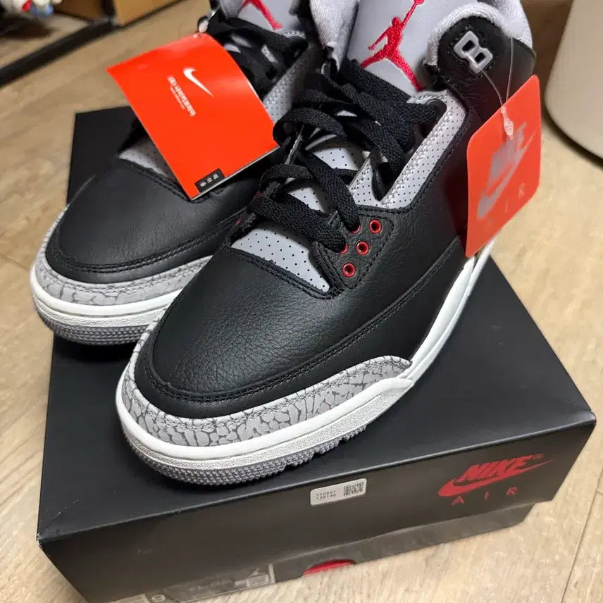 [BUNJANG] Jordan 3 Black Cement 2024 / [270] 조던3 블랙시멘트 2024