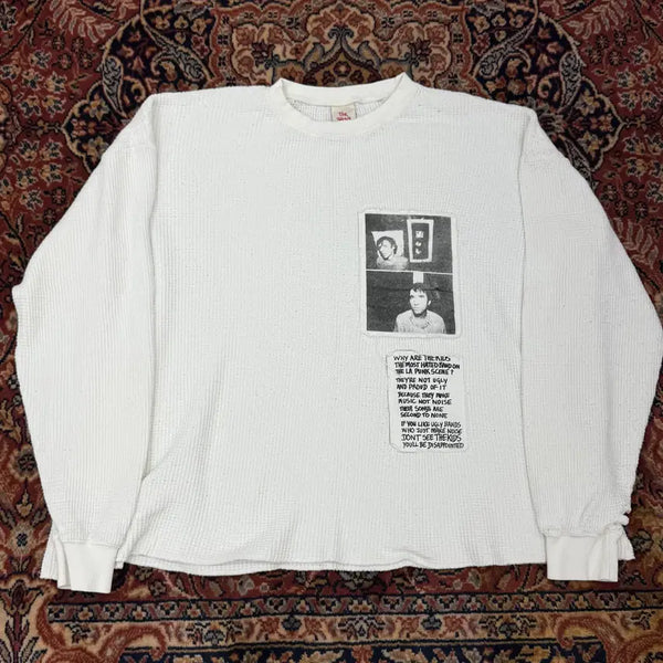 [BUNJANG] WACKOMARIA Waffle T-Shirt White / (3) 뤡코즈 와플티 화이트