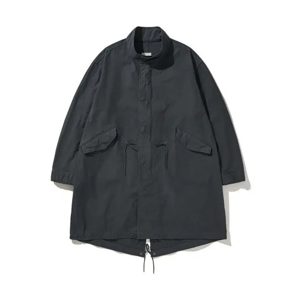 [BUNJANG] His Hands Back Satin Mods Parka Grey Size 2 / 히즈핸더  BACKSATIN MODS PARKA