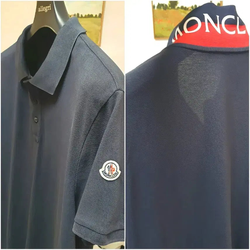 [BUNJANG] Moncler Genuine Collar Short Sleeve T-Shirt / 몽클레어 반팔 카라 티셔츠 정품 판매해요