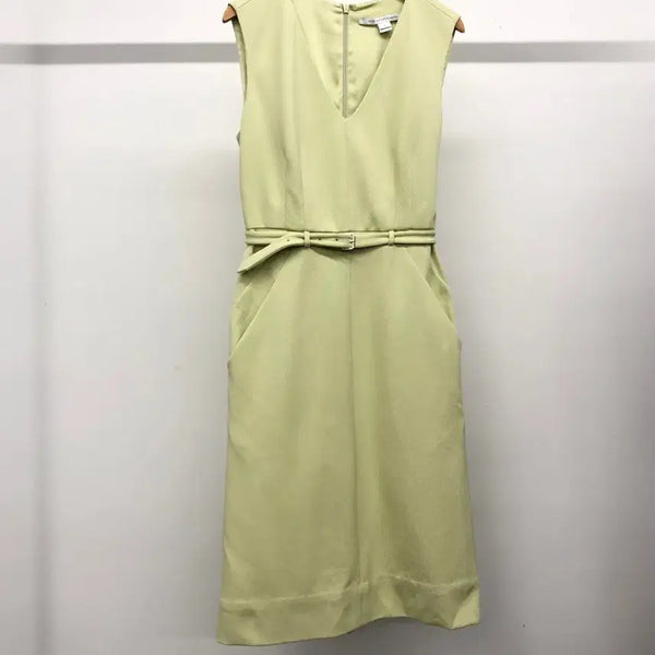 [BUNJANG] Diane von Furstenberg Twill V-Neck Sleeveless Dress (Size 4) / DVF 다이앤본퍼스텐버그 트윌 V넥 원피스 4사이즈