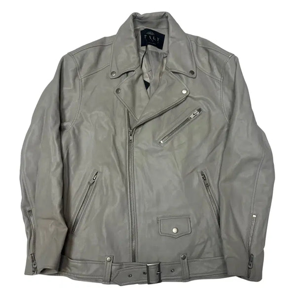 [BUNJANG] Saftey Zone Leather Jacket (Size 100) / Saftey Zone 안전지대레더자켓 100