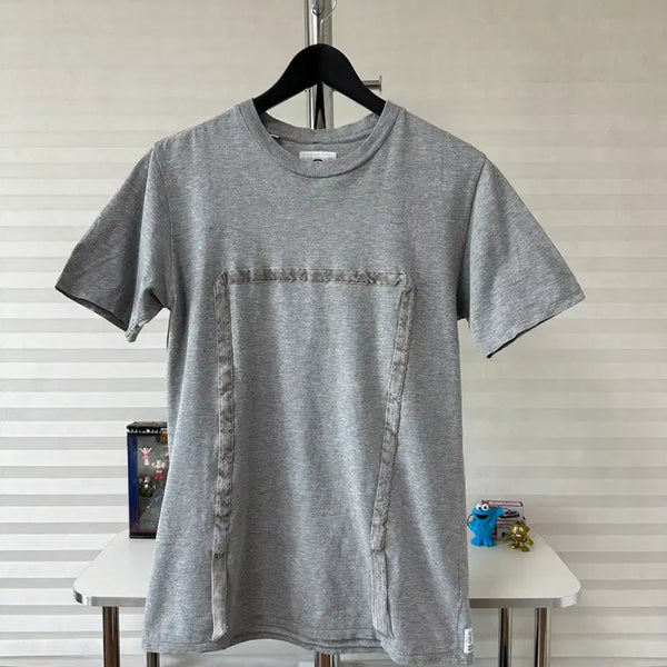 [BUNJANG] Visvim Velvet Panel Short Sleeve Shirt / 비즈빔 벨벳페널 반팔