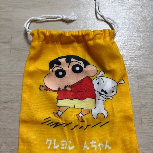 [BUNJANG] Crayon Shin-chan Shiro Drawstring Pouch Bag / 짱구 흰둥이 복조리st 파우치 가방 새상품