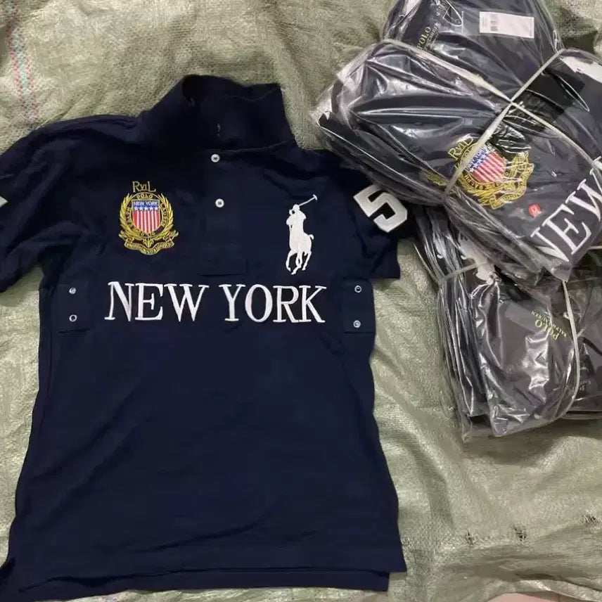 [BUNJANG] Polo Ralph Lauren Big Pony New York Polo Shirt / 폴로 빅포니 뉴욕 카라티 새상품