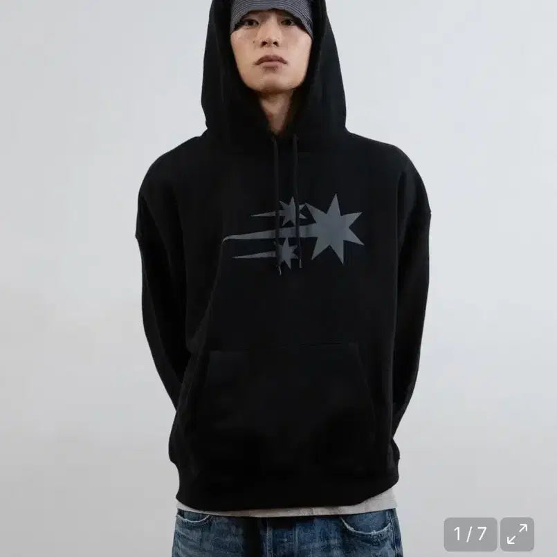 [BUNJANG] Nice Ghost Club Black Hoodie M / 나이스고스트클럽 후드티 블랙