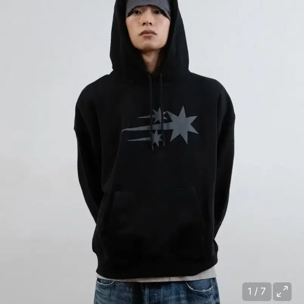 [BUNJANG] Nice Ghost Club Black Hoodie M / 나이스고스트클럽 후드티 블랙