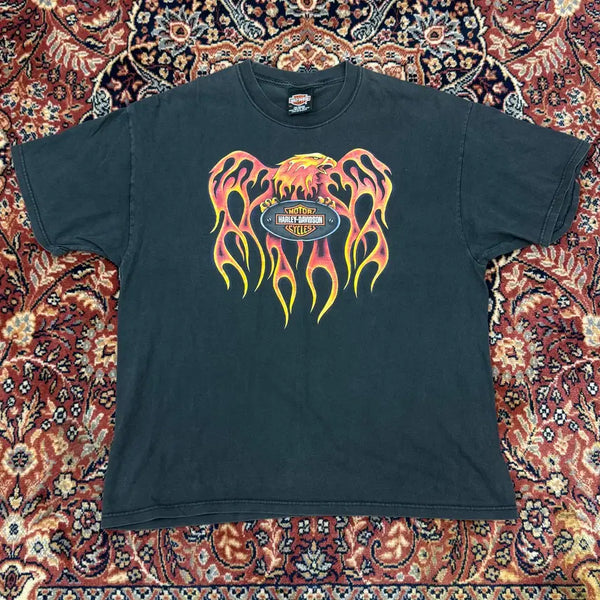 [BUNJANG] Vintage Harley Black T-Shirt (XL) / (XL) 빈티지 할리 블랙 티셔츠