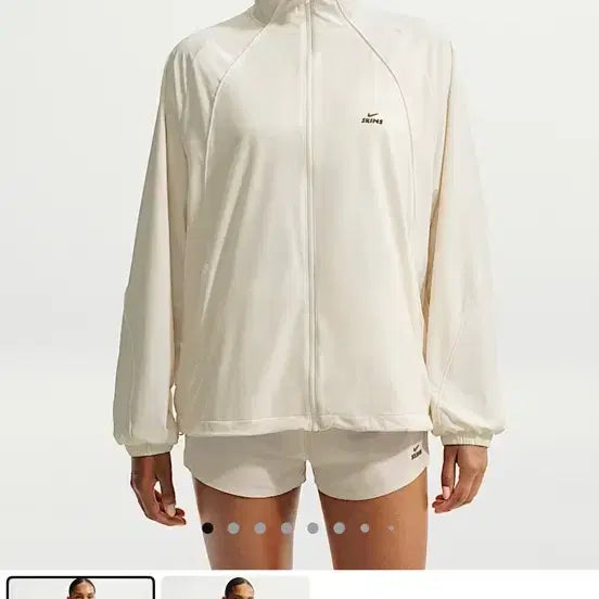 [BUNJANG] Nike Skims Stretch Nylon Jacket Ivory / 나이키 스킴스 스트레치 나일론 자켓 아이보리