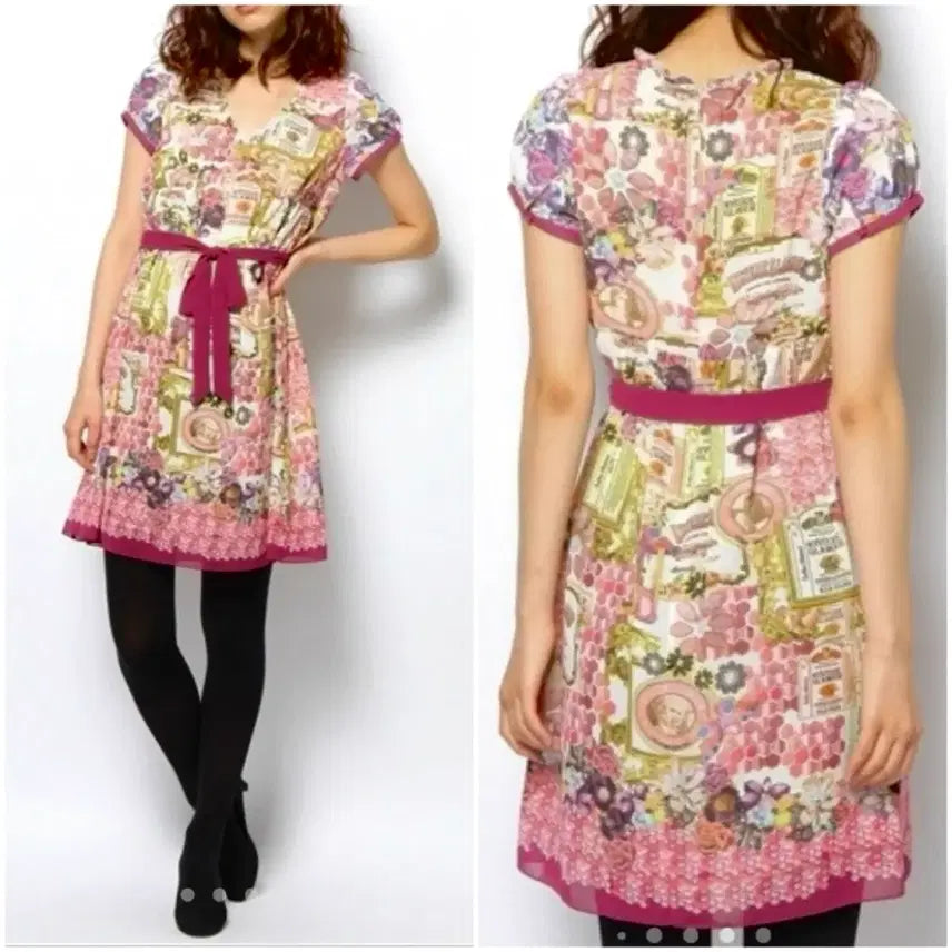 [BUNJANG] Hysteric Glamour Chiffon Dress Puff Sleeve / 히스테릭 글래머 쉬폰 원피스