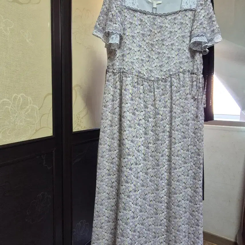 [BUNJANG] Plastic Island Purple Flower Dress / 플라스틱 아일랜드 원피스 퍼플 플라워