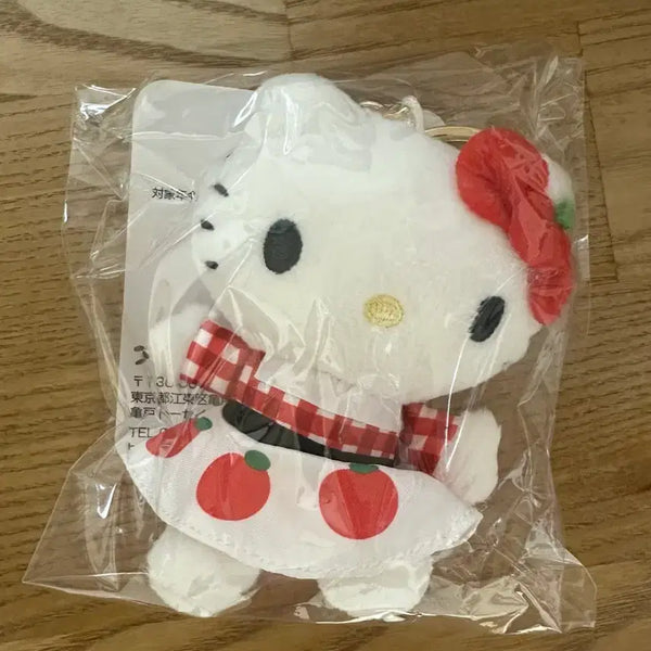 [BUNJANG] Sanrio Etoile Apple Dinner Series Kitty Keychain (New) / 산리오 에뚜왈 애플디너 키티 키링 새상품