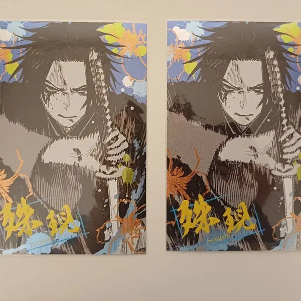 [BUNJANG] Hell's Paradise Yamada Asaemon Shugen Jump Shop Metallic Postcard / 지옥락 야마다 아사에몬 슈겐 점프샵 메탈릭 엽서