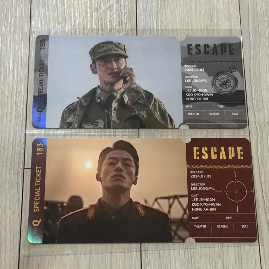 [BUNJANG] Escape from Mogadishu Special Ticket Set (2 Types) - Lee Je-hoon / 탈주 스페셜티켓 2종 1세트 구교환 이제훈