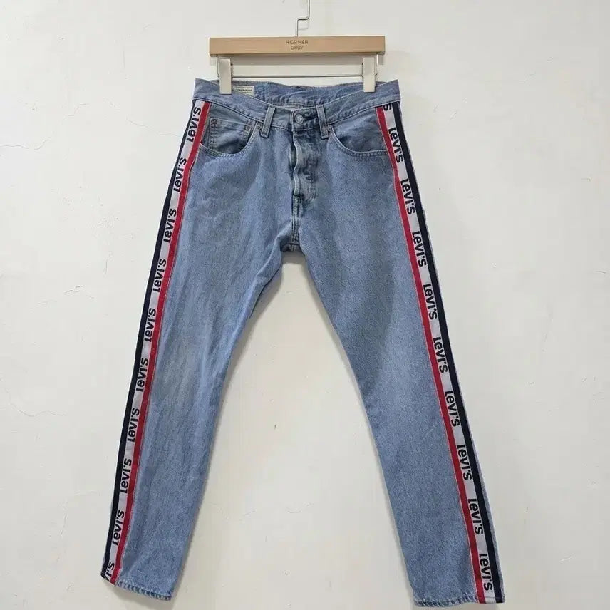 [BUNJANG] Levi's 501 Striped Denim Pants W29 / 리바이스 501 스트라이프 데님 팬츠 W29