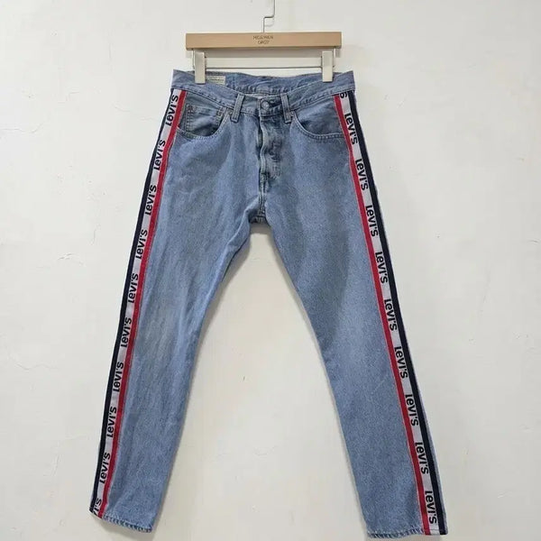 [BUNJANG] Levi's 501 Striped Denim Pants W29 / 리바이스 501 스트라이프 데님 팬츠 W29