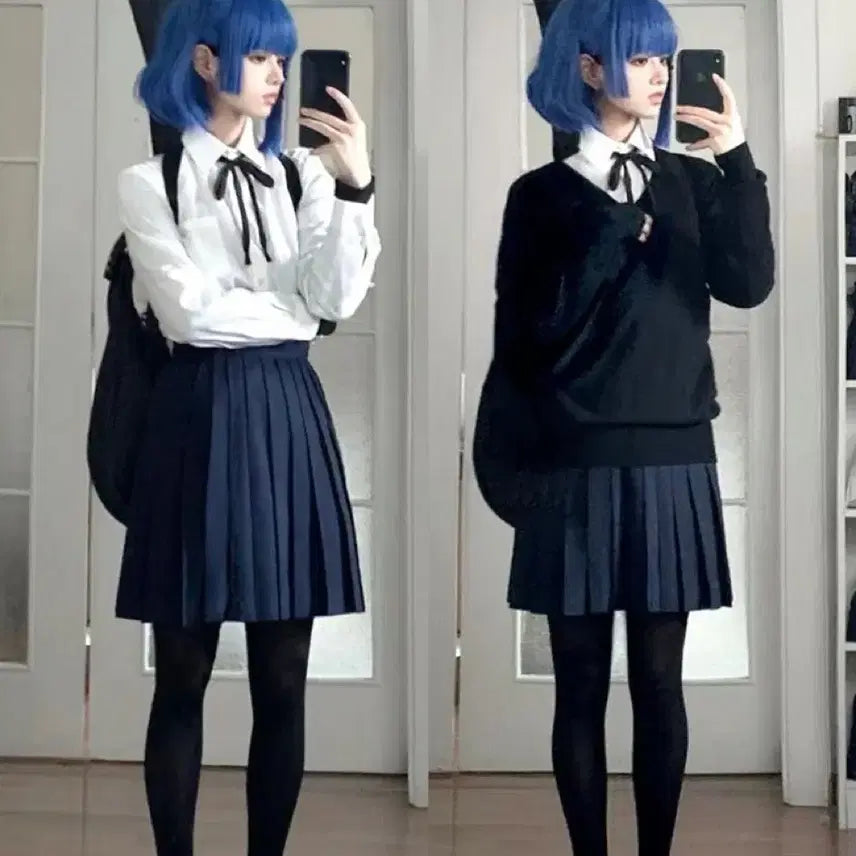 [BUNJANG] Bocchi the Rock! Yamada Ryō Basic Cosplay Costume Set / 봇치더락 야마다 료 기본 코스프레ㅣ미소녀 봇치더록 졸사