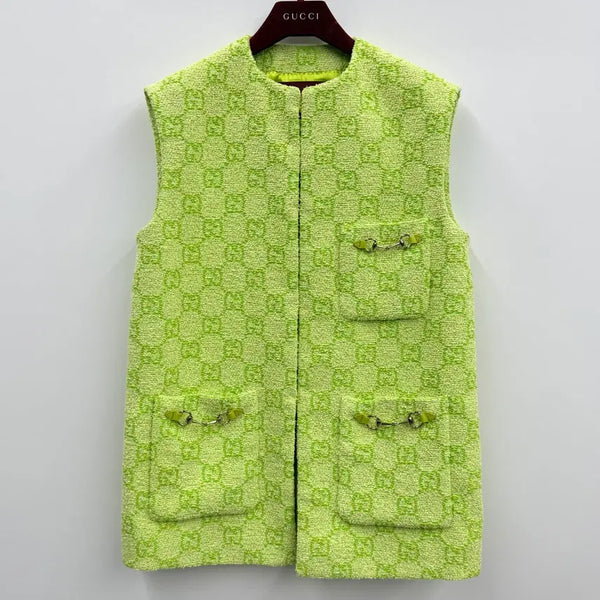 [BUNJANG] Gucci GG Jacquard Boucle Sleeveless Vest (Size 38) / AB2 / 구찌 gg자카드 부클레 민소매 베스트 38size