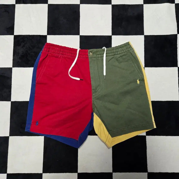 [BUNJANG] Polo Ralph Lauren x Beams Colorblock Prepster Shorts M / [M] 폴로랄프로렌 x 빔즈 컬러블럭 프렙스터 반바지
