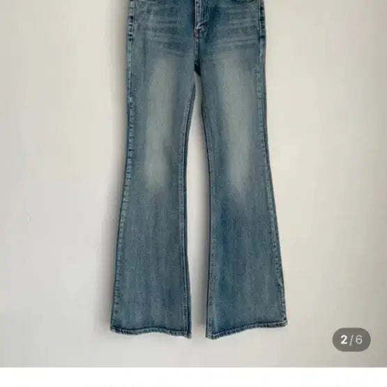 [BUNJANG] Washed Denim Bootcut Jeans / 워싱 데님 부츠컷