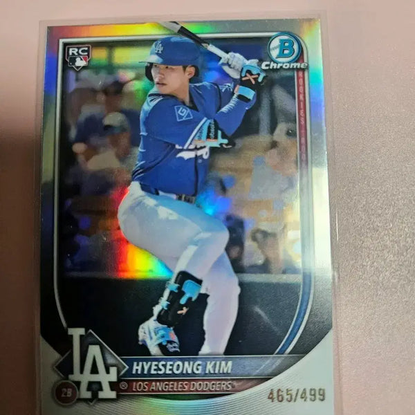 [BUNJANG] Kim Hye Sung 2025 Baumann Chrome Refractor Rookie Limited Edition (499) / 김혜성 499장 한정 2025 바우만크롬 리플렉터 루키
