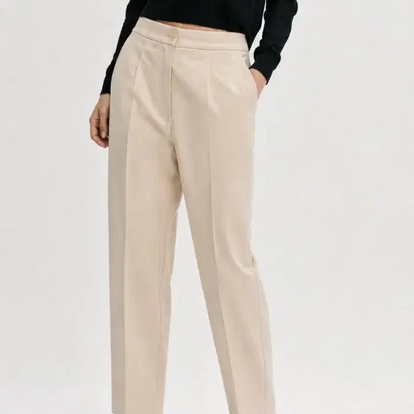 [BUNJANG] Women's Ivory Beige Slacks Trousers / 아이보리 베이지 슬랙스 바지 새상품