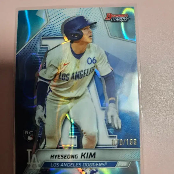 [BUNJANG] Kim Hye Sung 2025 Baumann Best Aqua Lava Refractor 199 Limited Edition / 김혜성 199장 한정 2025 바우만베스트 아쿠아 라바 리플렉터
