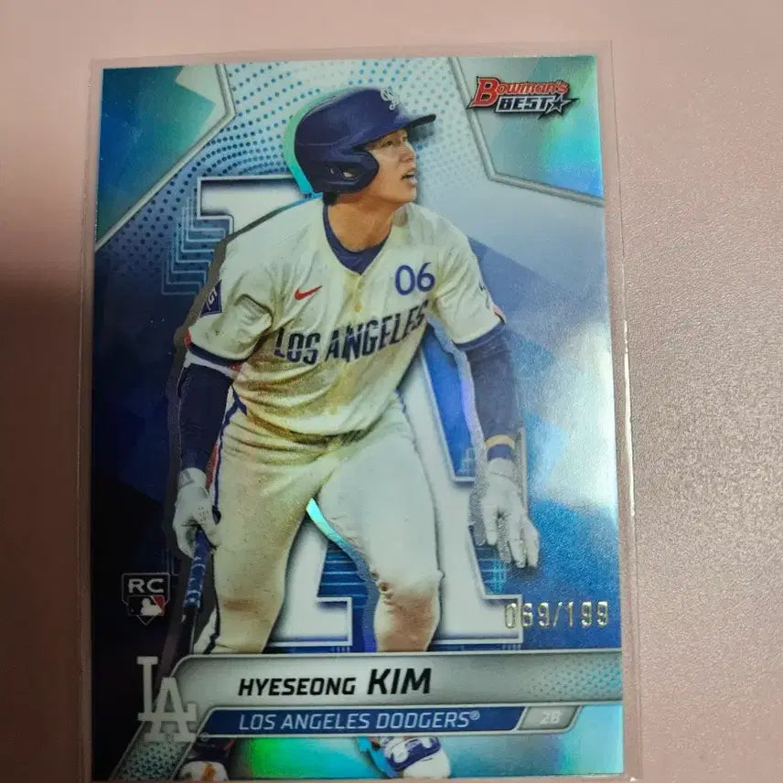 [BUNJANG] Kim Hye-seong 2025 Baumann Best Aqua Refractor Limited Edition (199 pcs) / 김혜성 199장 한정 2025 바우만베스트 아쿠아 리플렉터