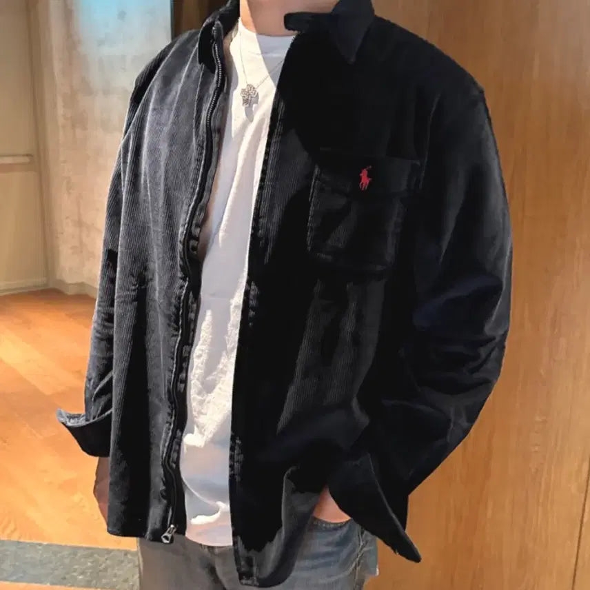 [BUNJANG] Polo Ralph Lauren Corduroy Navy Shirt Jacket XXL / no.199 폴로 랄프로렌 코듀로이 네이비셔츠 자켓 xxl 상태s급