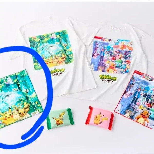 [BUNJANG] Pocket Park Kanto Limited Handkerchief / 포켓몬스터 포켓파크 칸토 한정 손수건