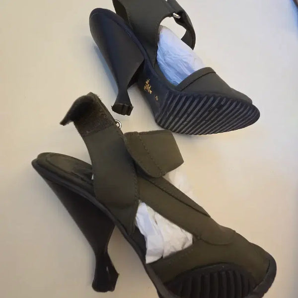[BUNJANG] Prada Khaki Sandals Size 37 (US 7-7.5) / 프라다 카키색 샌들 37ㅡ(240~)