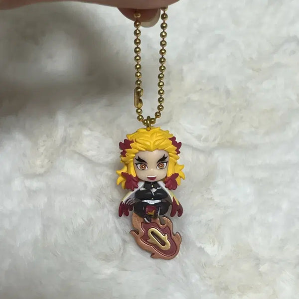 [BUNJANG] Demon Slayer Kyojuro Rengoku Twinkle Dolly Figure Keychain / 귀멸의칼날 트윙클 돌리 렌고쿠 피규어 키링