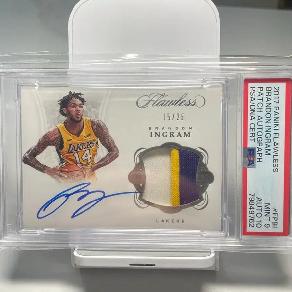 [BUNJANG] 2017 Panini Flawless Brandon Ingram Patch Autograph Card #15/25 / 2017 파니니 플로리스 브랜든 잉그램 패치 오토그래프 카드