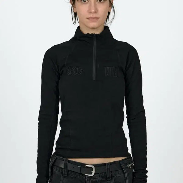 [BUNJANG] PLASTICPRODUCT MPa SOFT-SHELL HALF ZIP Half Zip Up Jacket / 플라스틱프로덕트 MPa SOFT-SHELL HALF ZIP 반집업