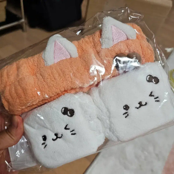 [BUNJANG] NCT WISH Bubble Cat Face Wash Headband Yushi / 원가이하, 미개봉) 엔시티위시 버블냥 세안밴드 오투럽 팝업 유우시