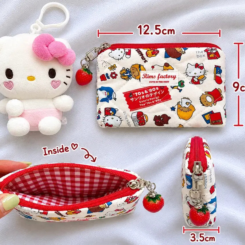 [BUNJANG] Sanrio Hello Kitty Friends Pouch with Keychain / 새상품) 키링포함 키티친구들 파우치