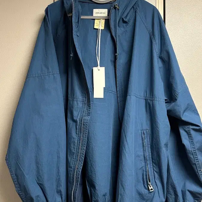 [BUNJANG] Khakis Hooded Wind Jacket Faded Blue / [XL] 카키스 후디드 윈드자켓 페이디드 블루