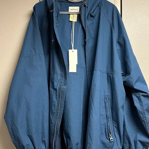 [BUNJANG] Khakis Hooded Wind Jacket Faded Blue / [XL] 카키스 후디드 윈드자켓 페이디드 블루