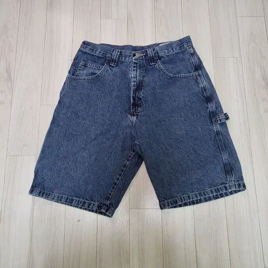 [BUNJANG] Wrangler Carpenter Denim Bermuda Shorts / (30) 랭글러 데님팬츠 Wrangler 카펜터 청반바지 버뮤다팬츠