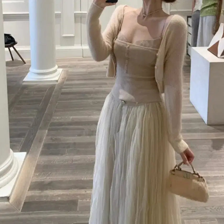 [BUNJANG] Pings Mirev Market Bustier / 핑스 pings 미레브마켓 베일 뷔스티에