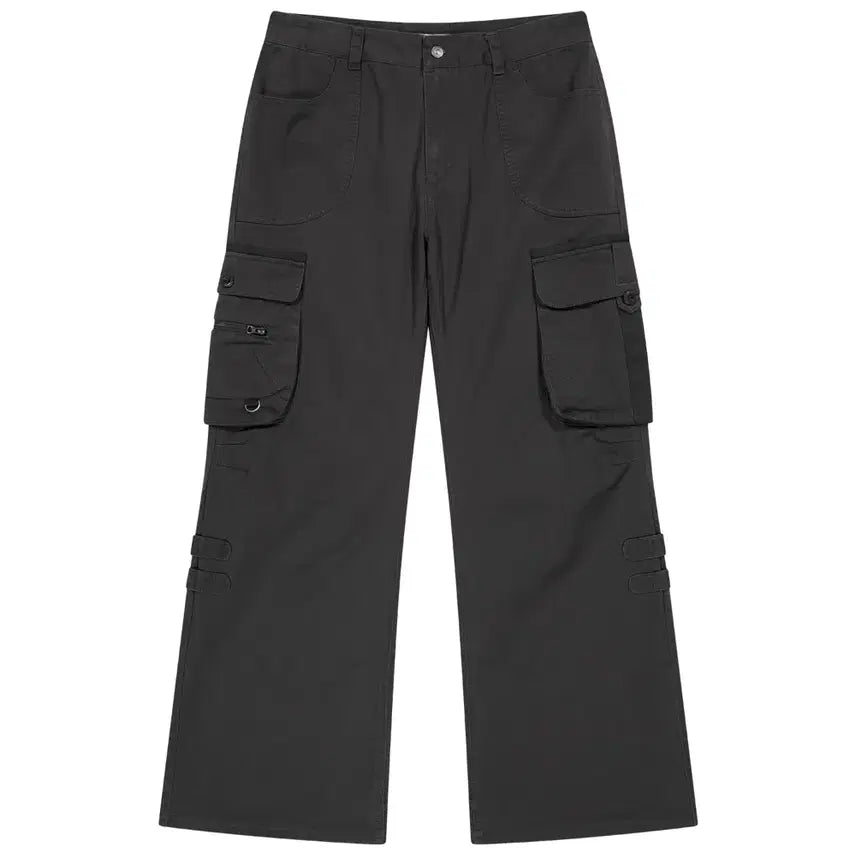 [BUNJANG] KOSEIO Big Pocket Cargo Pants Charcoal Size 2 / 코이세이오 빅포켓 카고 팬츠 차콜 2사이즈