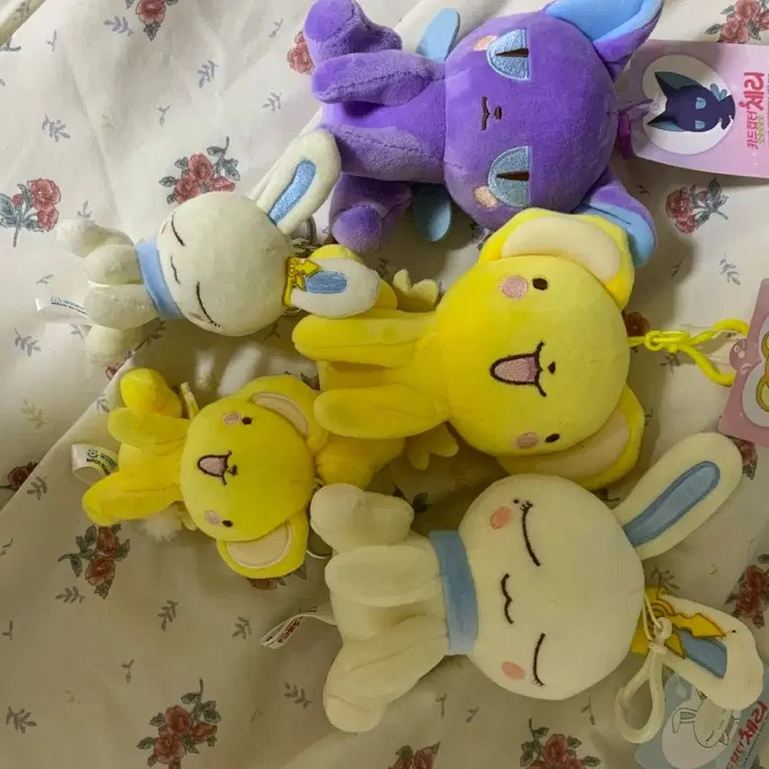 [BUNJANG] Cardcaptor Sakura Plush Keychain Set (5 pcs) / 카드캡터 체리 인형 키링 5종 새상품 일괄판매