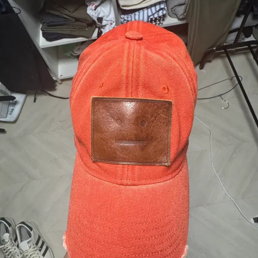 [BUNJANG] Acne Studios Emoji Leather Patch Ball Cap / 아크네스튜디오 이모지 가죽패치 볼캡 free