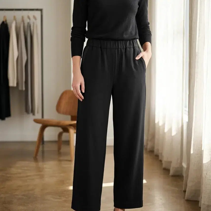 [BUNJANG] Time Black Banding Slacks / 타임 블랙 밴딩 슬랙스 24.4