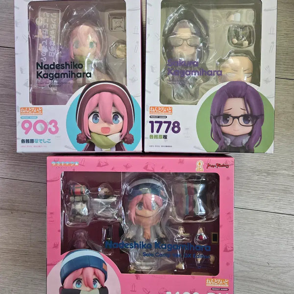 [BUNJANG] Yuru Camp Nendoroid 3-Figure Set (Unsealed) / 개봉품) 유루캠 넨도로이드 3종 일괄