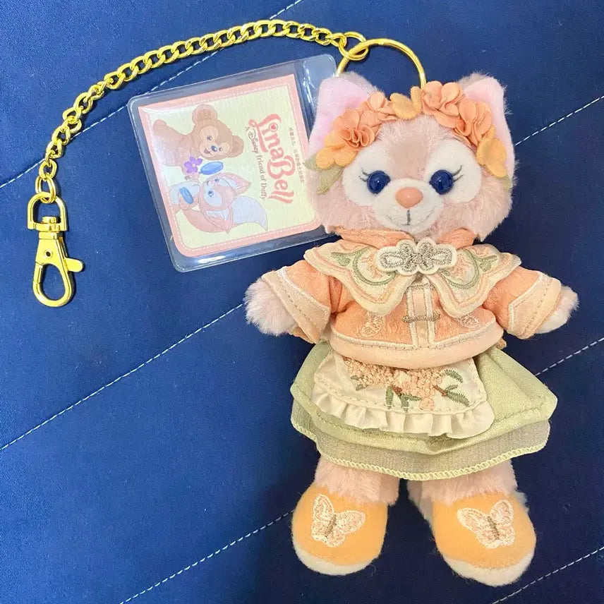 [BUNJANG] Disney LinaBell Flower Costume Plush Keychain / 디즈니 정품 리나벨 플라워 인형 키링!!