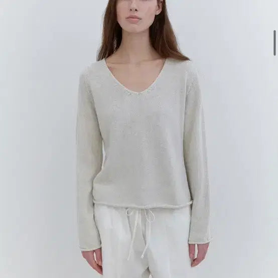 [BUNJANG] Lo61 Whole Garment Knit Beige / Lo61 홀가먼트 니트