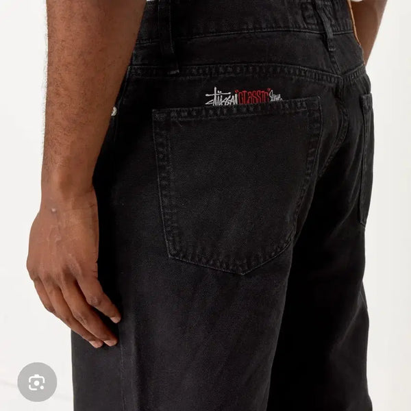 [BUNJANG] Stussy Big Ol Jeans Washed Canvas Black / 스투시 빅올진 워시드 캔버스 블랙